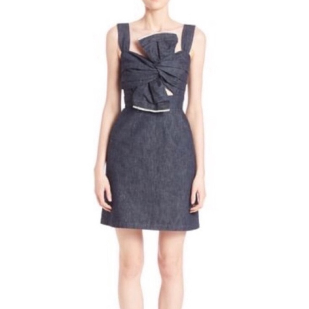 WHIT denim knot dress NWT